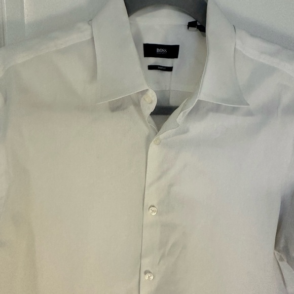 Boss Sharp Fit 15 1/2- White Dress Shirt - Picture 3 of 10